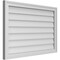 Ekena Millwork Vertical Surface Mount PVC Gable Vnt: Non-Functional, w/2"W x 1-1/2"H, Brickmould Frame, 36"W x 24"H GVPVE36X2402SN - alternate 3